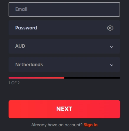 1Red Casino Registration